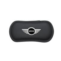 1Pcs Leather Car Pillow Car Knee Pad Elastic Memory Foam Leg Pad For BMW Mini Cooper F54 F55 F56 R56 R60 SONE Roadster Clubman Coupe juoda