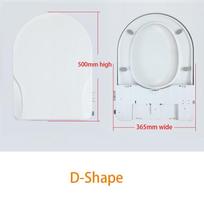 Neelektrinis nuleidžiamas bidė tualeto sėdynė, lėtai nusileidžiantis tylus tualeto sėdynės dangtis, rankinis valdymas, universalus tualeto sėdynės dangtis V-Shape white