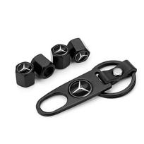 5 vnt./rinkinys Automobilio raktų pakabukas Padangos vožtuvo dangtelis Automobilio stiliaus aksesuarai Mercedes-Benz AMG C500 C200 C300 A B C E GLA CLA GLK GL ML GLE benz black