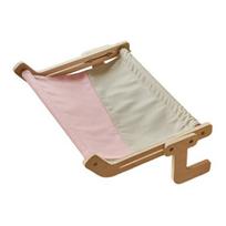 Naktinis kačių hamakas Reguliuojama kačių lova Langų gultas su mediniu rėmu Montavimas be gręžimo Naminių gyvūnų hamakas langų palangei Kambarinėms katėms rožinė