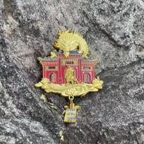 Shanxi Cultural Souvenirs: Jiezhou Guandi Temple Guan Gong Metal Fridge Magnets