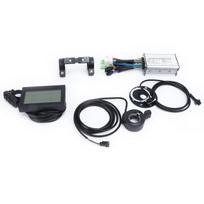36V 48V 250W Electric Motor Brushless 7A Controller Kit with KTLCD3 Display Panel Sensor Throttle for Electric Bike black