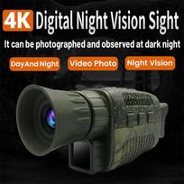 Skaitmeninis infraraudonųjų spindulių naktinio matymo prietaisas 4k HD kamufliažinis monokuliaras Nuotraukų ir vaizdo įrašų atkūrimas kamufliažas