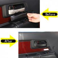 Matte Black Inner Door Grab Handle Cover Trim For Toyota FJ Cruiser 2007- gray