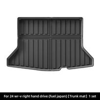 Custom TPE Floor and Trunk Mats for 2022-2024 Honda WR-V, Fully Enclosed Design. black