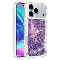 Fundas i Phone17 Oro Smėlio Laikrodžio Dėklas iPhone 17 Pro Max Coque Minkštas Skystas Blizgus Dangtelis iPhone 17 Pro 17 Air Telefono Dėklas Capa for iPhone 17 blue