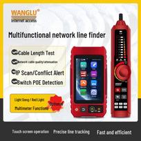 WANGLU LT600 Network Cable Tester & POE Wire Tracker CN plug (adapter included) black