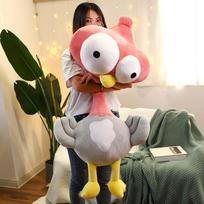 Lovely Squishy Ostrich Plush Toy Soft Stuffed Animal Doll Cute Birthday Gift for Kids 50cm