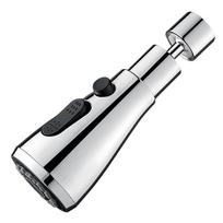 Universal 360° Swivels Tap Extender Splash Proof Faucet Extension 3 Mode Sprinkler Rotatable Kitchen Sink Tap Spray Head Faucet white