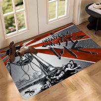 Juosta T-the Prodigy Vonios kilimėlis Neslystantis Sugeria vandenį Ilga juosta Pagalvėlė Miegamojo kilimėlis Sveikinimo durų kilimėlis 40x60cm gray