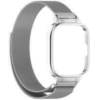 Milanese Strap+Metal Case for Redmi Watch 4 Smart Watch Bracelet Accessories for Redmi Watch 4 Stainless Steel Protective Shell For Redmi Watch 4 sidabras