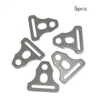 5/10Pcs Outdoor Tent Canopy Support Poles Aluminum Alloy Triangle Plates Camping Canopy Accessories Windproof Guyline Buckles 5PCS