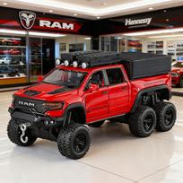 1:32 Mammoth RAM 1500 TRX 6*6 RV Alloy Scale Car Model Diecast Metal SoundLight Children Toy Car Vehicles Gifts red