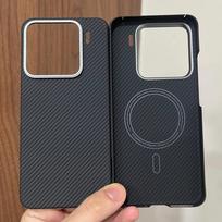 Magnetic Real 600D Aramid Carbon Fiber Phone Case Cover On For Xiaomi Mi 15 17 5G Global Xiaomi17 Xiaomi15 256/512 Magsafe For Xiaomi 15