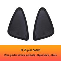 Tesla Model 3 Upgraded Sunroof Blackout Curtain & Rear Window Triangle Sunshade gray