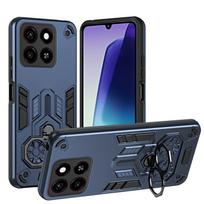 Military Armor Case For ZTE Blade A35 A55 A 35 55 Protective Cover Ring Magnetic Holder Shell Coque Fundas 2 IN 1 Back Cover For ZTE Blade A35 mėlyna