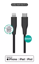 Laidas Lightning į USB-C eSTUFF ES602180-BULK — 1 m, juodas, MFi, RoHS