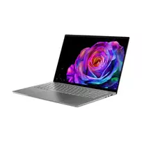 Acer Swift 16 AI OLED SF16-71T-90F6 nešiojamas kompiuteris, Intel Core Ultra 9 185H, 16GB LPDDR5X, 512GB PCIe SSD, 16 colių OLED 3.2K, Windows 11 Home, plieno pilkos spalvos, vokiška klaviatūra