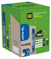 Pilot Pen V-Board Master Greenpack Whiteboard Marker Set Black 2,0 - 5,0 mm, 10 Pieces