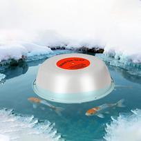 Žiemos tvenkinio priežiūra Plaukiojantis tvenkinio šildytuvas Temperatūros valdymas Termostatinis tvenkinio ledo tirpiklis Įsijungia žemiau 41 F China Mainland gray