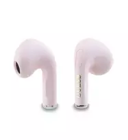 Guess Glossy Effect Printed Classic Logo & Charm TWS Earbuds Pink