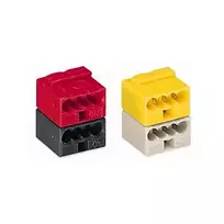 WAGO 243-212 PUSH WIRE® Jungtis, 2 laidai, 6 A, 250 V, pilka/geltona, poliamidas