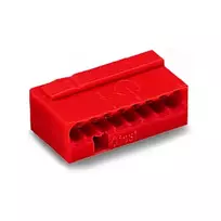 WAGO 243-808 PUSH WIRE® jungiamasis gnybtas, 8 laidų, raudonas, 0,5-2,5 mm²