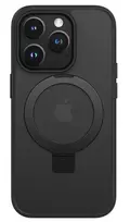 iLike Apple iPhone 15 Kickstand Case with MagSafe Black