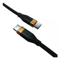 2-Power 2m USB-C į USB-C laidas 60W PD greitas įkrovimas ir duomenų sinchronizavimas – juoda