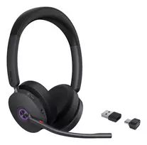 Yealink BH74 Teams Wireless Headset with ANC, USB-C/A Dongle, On-Ear, Black