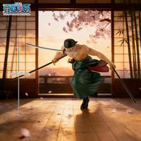 1pc Officially One Piece Zoro Three-Sword Style Action Figure - Anime Ornamental Collectible Figurine Perfect for Holiday Gifts brown