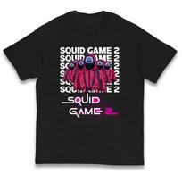 Squid Game Guards kids T Shirt 130 gray