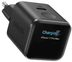 Anker Nano Charger 45W GaN USB-C įkroviklis su ActiveShield 5.0, jutikliniu valdymu ir išmaniuoju ekranu, juodas