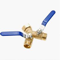 2025 Garden Hose Splitter, Hose Y Splitter with Shutoff, Hose Splitter 2 Way Heavy Duty, Y-Valve 3/4 Inch