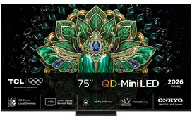 TCL 75MQLED75L 75 colių 4K MQLED išmanusis televizorius su Google TV, Dolby Vision IQ, 144Hz VRR