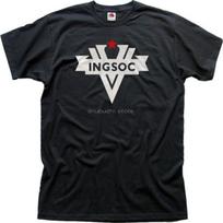 1984 GEORGE ORWELL INGSOC red cotton t-shirt men summer tshirt for male brand top tees drop shipping sbz5083 - Men's Summer C... S įvairiaspalvis
