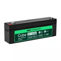 Greencell AGM VRLA 12V 2.5Ah Priežiūros Nereikalaujanti Baterija Kasos Aparatams, Žaislams (178x36x66mm)