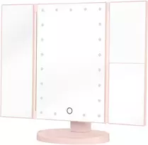 Humanas HS-ML04 LED Makeup Mirror with Illumination - Pink