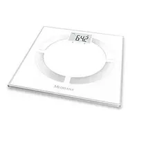 Eldom TWO610 elektroninės svarstyklės, 180 kg, grūdintas stiklas, juoda/permatoma