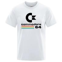 Loose Unisex Tshirts Summer Commodore 64 Print T Shirt C64 SID Amiga Retro Cool Design Street Short Sleeve Top Tee Cotton 62453 S