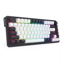 Redragon Ucal Magnetic K673WB-RGB-M 75% Tri-Mode mechaninė žaidimų klaviatūra, balta/juoda