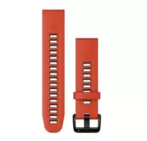 HAMA Garmin Silicone QuickFit 20mm Strap Flame Red/Graphite 010-13279-04