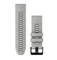 Garmin QuickFit 26mm Silicone Watch Band Misty Gray / Dark Green 010-13281-08