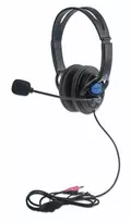 MANHATTAN Stereo Computer Headset su mikrofonu, uždėjimo ant galvos, laidinis, 40 mm tvarkyklės, 2 m laidas, 2x 3,5 mm lizdas