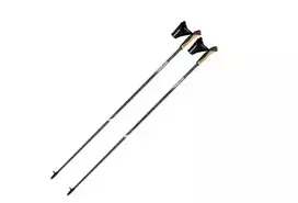 Gabel Stride X-5 šiaurietiško ėjimo lazdos - 120 cm, anglis, juoda/raudona