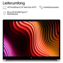 HP OmniBook X 14-ka0171ng 14.0 inch WUXGA OLED, Intel Core Ultra 7 356H, 16GB RAM, 512GB SSD, Windows 11 Pro