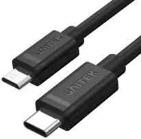 UNITEK USB-C į Micro USB laidas 1m Juodas Y-C473BK