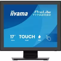 IIYAMA ProLite T1732MSC-B2S 17 inch PCAP Touch Monitor, 1280x1024, TN LED, 10-Point Multi-Touch, Black