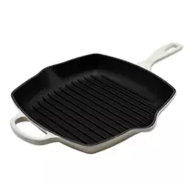 Le Creuset Signature Square Grill Pan 26cm Meringue