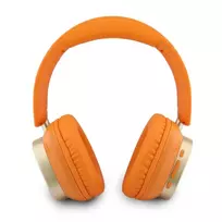 Guess Bluetooth On-Ear Ausinės „Rectangle Metal Script“ Oranžinės